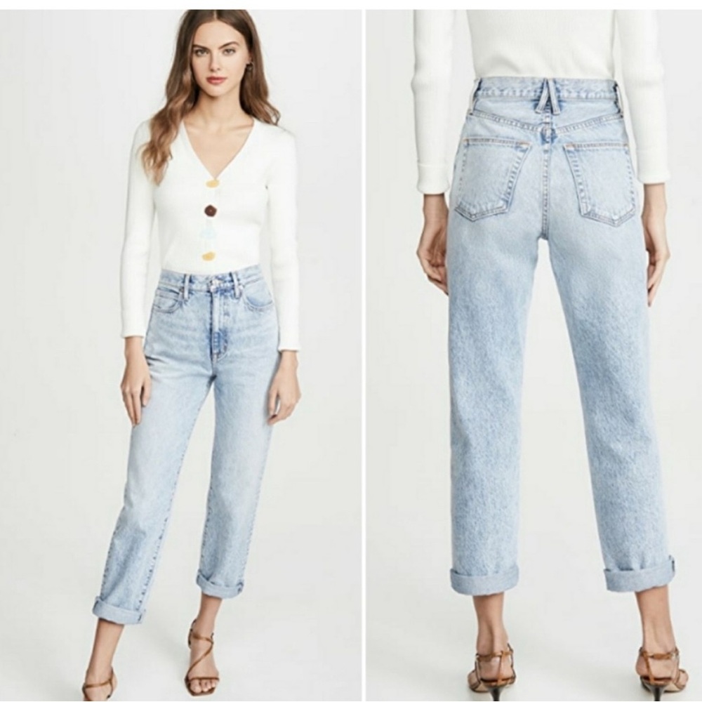 SLVRLAKE Light Wash Boyfriend Jeans Dakota 31 * read